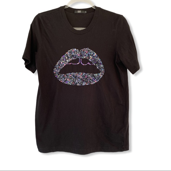 Markus Lupfer • Lara Lip Sequin T-Shirt - Picture 2 of 11